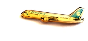 Pin de solapa FINNAIR Boeing 757 con pasador trasero 1 1/2 pulgada x 1/2 pulgada - Imagen 1 de 1