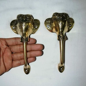 Door Handle Ganesha Elephant Face Restaurant Window Cabinet Antuque Style RJ17 - Imagen 1 de 6