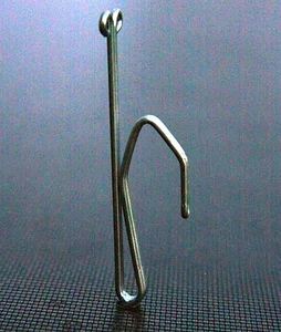 100 x TWO PRONG SLIP IN CURTAIN HOOKS 25mm Heading for Pinch Goblet Box Pleat 2 - Picture 1 of 4