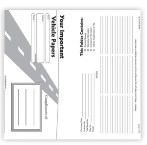 Vehicle Papers Wallet Document Holders - Car Dealerships (Black) (50 per pack) - Bild 1 von 2