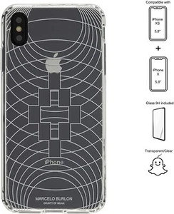 MARCELO BURLON COUNTY OF MILAN Funda protectora para iPhone X XS Wingsk - Imagen 1 de 8
