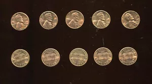 CINQUE CENTESIMI LINCOLN PROOF 1968-S 5 MONETE (X162) LQQK!!!! - Foto 1 di 3
