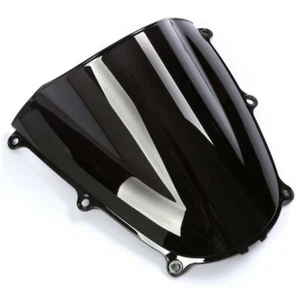 Black Double Bubble Windshield Shield ABS For Honda CBR600RR 2005-2006 - Picture 1 of 3