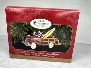 Vintage 1999 Hallmark 1939 Garton Ford Station Wagon Club Edition Pristine - Picture 1 of 11