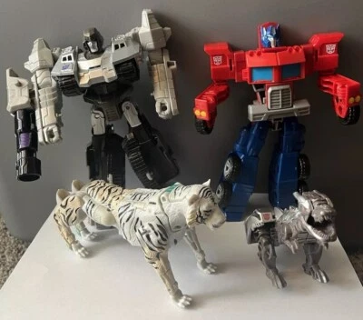 Transformers Lot Toys Heroes and Villains Optimus Prime & Megatron 2-Pack & More - Image 1 of 4