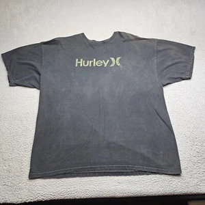 Hurley Hemd Herren XXL Schwarz Kurzarm Rundhals Regular Fit - Bild 1 von 14