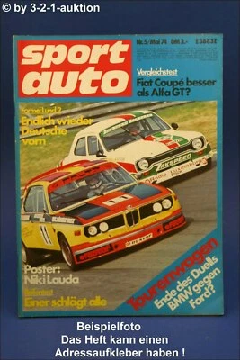 Sport Auto 5/74 Fiat 128 SL Alfa Romeo 1300 GTJ Tecnica Delle Auto Da Corsa 1974 - Immagine 1 di 2