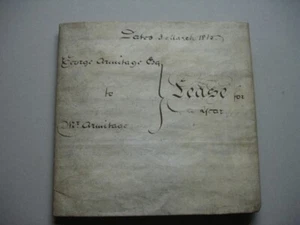 Vellum Lease G3rd 1815 Lease DUNGEON MILL South Crosland Armitage Berry Shaw - Picture 1 of 3