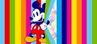 Papier Peint Mural Mur Mickey Mouse 202x90 CM Enfants Chambre Arc-en-Ciel Décor