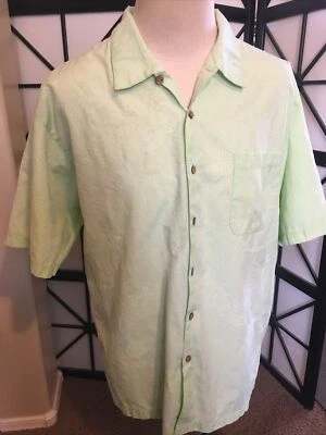 Camisa Hombre Faded Glory Manga Corta XL Diseño Isla Verde  Foto 1 de 3