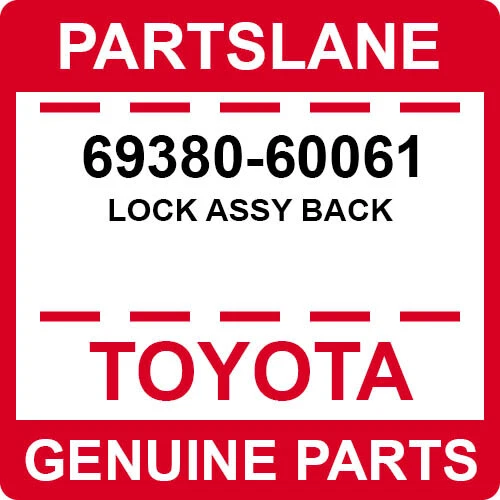 Toyota Land Cruiser LX570 Tail Tail Gate Hatch-Lock Assembly Right 69380-60061 - Image 1 of 1