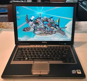 Dell 14" Laptop Windows 7 Pro 320gb 4gb RS232 DB9 Serial Com Port, New Battery - Picture 1 of 12