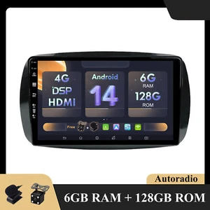 Radio de coche Para Mercedes Benz Smart 453 Fortwo 2014-2020 Autoradio 9" GPS BT - Imagen 1 de 7