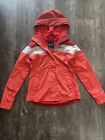 Marmot Roam Rain Jacket Red Apple Lightweight Hood Full Zip Womens Small