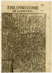 Antique Print-LOUVAIN-LIEGE-BELGIUM-MAASTRICHT-Mercator-Kaerius-1637