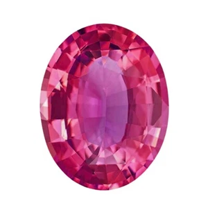 Pink Sapphire Oval Cut Loose Gemstone 10x8mm Vivid Loose Gemstone 2 Cts - Picture 1 of 6