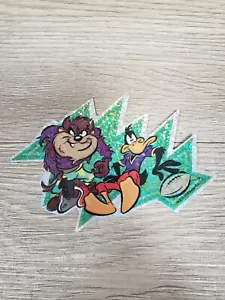Vintage holographischer Taz/Daffy Aufkleber B2 - Bild 1 von 4