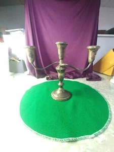 STERLING SILVER CANDELABRA 3 CANDELOR SINGLE CANDEL HOLDER EMPIRE STERLING #378 - Picture 1 of 9