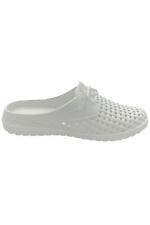 Barbara King Sole Steppers All-Weather Slip On Gardening Shoes White