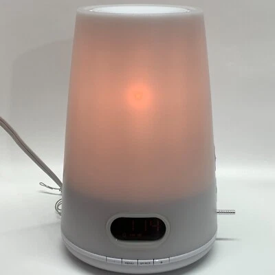 TESTED Philips NATURAL Wake-Up LIGHT THERAPY Alarm Clock FM SUNRISE Radio HF347 - Image 1 of 4