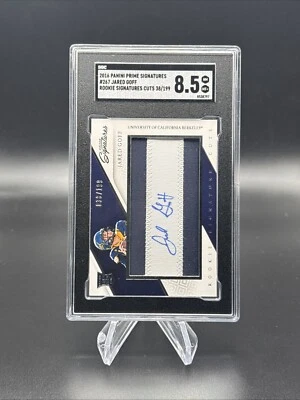 2016 Panini Prime Signatures Jared Goff Rookie  Patch Auto RPA /199 SGC 8.5 - Image 1 of 2