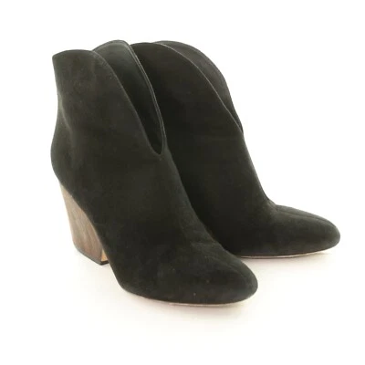 Diane фон Furstenberg черная замша на танкетке ботинок назад молнии ботинки женщин 8,5 М - Изображение 1 из 4