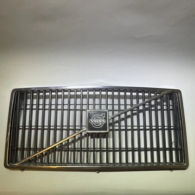 Volvo 240 260 81-85 DL GL 242 244 245 Black And Chrome Front Grill Grille - Image 1 of 4
