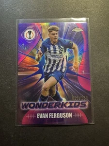 2023-24 Topps Chrome UEFA /150 Evan Ferguson #WK-4 Wonderkids Blue Refractor - Picture 1 of 2