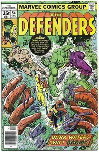 Defenders #54 MARVEL COMIC BOOK Hulk Hellcat Namor Valkyrie Nick Fury CIRCA 1977 - Bild 1 von 2