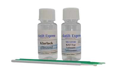 Lackstift Set geeignet für Mini: A94 Midnight Black Met.+ Klarlack  /   je 15ml - Bild 1 von 4