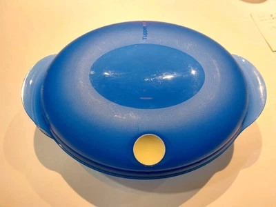 Tupperware MicroFix - 1,1 L - oval Mikrowelle blau tupper Microfix - Bild 1 von 4