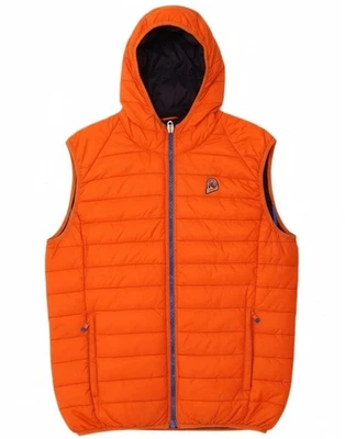 Chaqueta acolchada con capucha para hombre INVICTA UK 42 XL naranja poliamida DX09 Foto 1 de 4