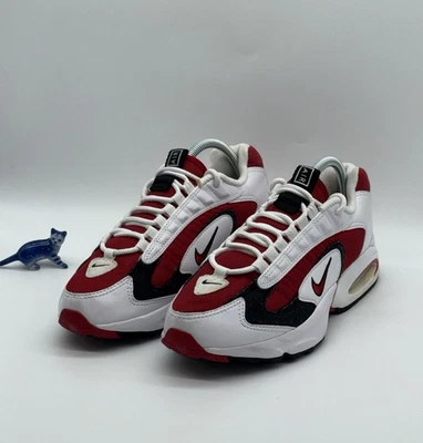 Baskets Nike Air Max Triax 96 blanc/rouge gym/noir UK 6 (CD2053-101) - Photo 1/4
