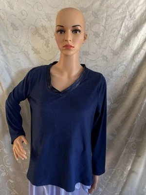 Top de pijama Liz Claiborne para mujer L azul marino poliéster Foto 1 de 4