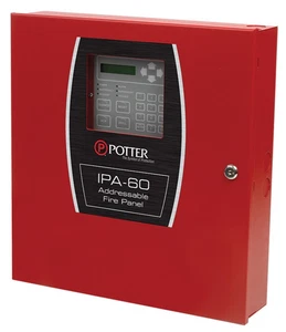 PANEL DE ALARMA CONTROL DE INCENDIOS DIRECCIONABLE 60 PUNTOS POTTER IPA-60 120/240V *¡ENVÍO RÁPIDO! - Imagen 1 de 20