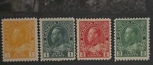 Canada 1911-22 KGV Admirals Lot Of 4 Mint - Picture 1 of 5