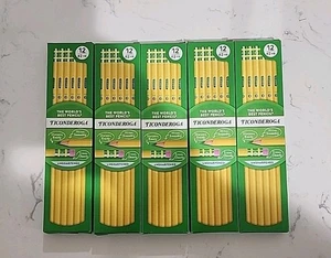 5 Schachteln Ticonderoga vorgespitzter Holzstift, 2,2 mm, #2 weiche Mine, je 12 Stück - Bild 1 von 5