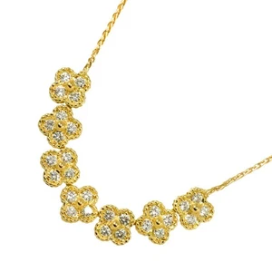 Van Cleef Arpels Alhambra Diamond 1.51ct Necklace 18K YG 750 90299179 - Picture 1 of 8