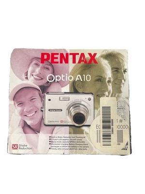 Pentax Optio A10 8.0MP Compact Digital Camera Silver With Dock new - Image 1 of 2