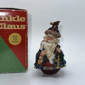 Vintage 1995 Crinkle Claus Figurine Santa W/ Book# 659010 by Possible Dreams - Picture 1 of 6