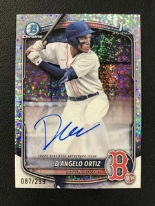 Bowman Chrome 2025 #CPA-DO D'angelo Ortiz Boston Red Sox automático/299 - Imagen 1 de 2