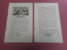 100% Original Cheshire páginas de texto de descrição X2 By G bickham C1749 Muito Bom Estado