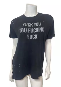 R13 F.U. Ripped Boy Tee in Acid Black Size S (Never worn) - Picture 1 of 10