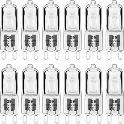 10pcs G9 25W 40W 60W Watt Halogenlampe Leuchtmittel Birne 230V 240V Warmweiß - Bild 1 von 4
