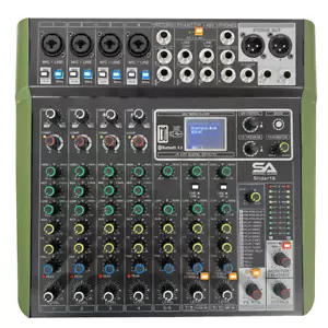 Seismic Audio 10 Channel Mixer Console with Bluetooth Streaming, USB and Effects - Picture 1 of 10