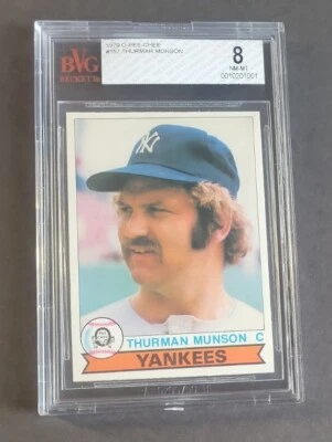 Thurman Munson 1979 O-Pee-Chee OPC #157 BVG 8 HOF New York Yankees  - Image 1 of 4