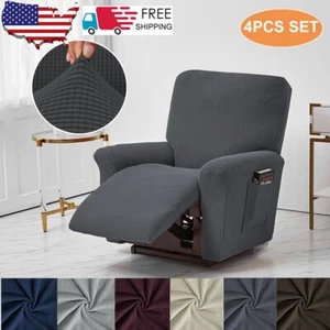 Stretch Recliner Chair Slipcover Jacquard Recliner Cover Sofa Furniture Cover - Picture 1 of 96