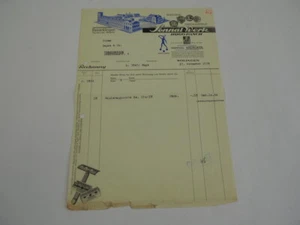 Hugo Pasch Sonnal Werk Solingen Rasierklingen Fabrik Rechnung 1939 - Bild 1 von 2