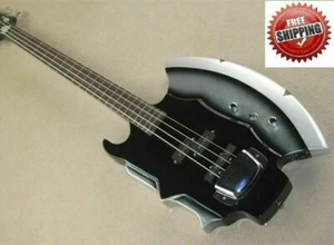 Gene Simmons Guitarra Estilo Cort 4 Cuerdas Bajo Hacha Signo Rock KISS Firehawk - Imagen 1 de 7