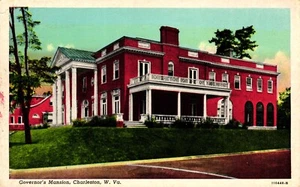 Mansión de gobernadores de postal, Charleston Virginia Occidental - Imagen 1 de 2